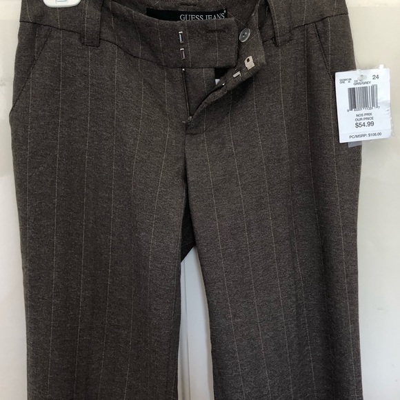Guess Jeans 81 stretch pinstripe pants - size 24 - Picture 5 of 7